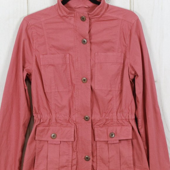 LL BEAN Women's Pink Ripstop Field Jacket Size XS - Picture 3 of 13